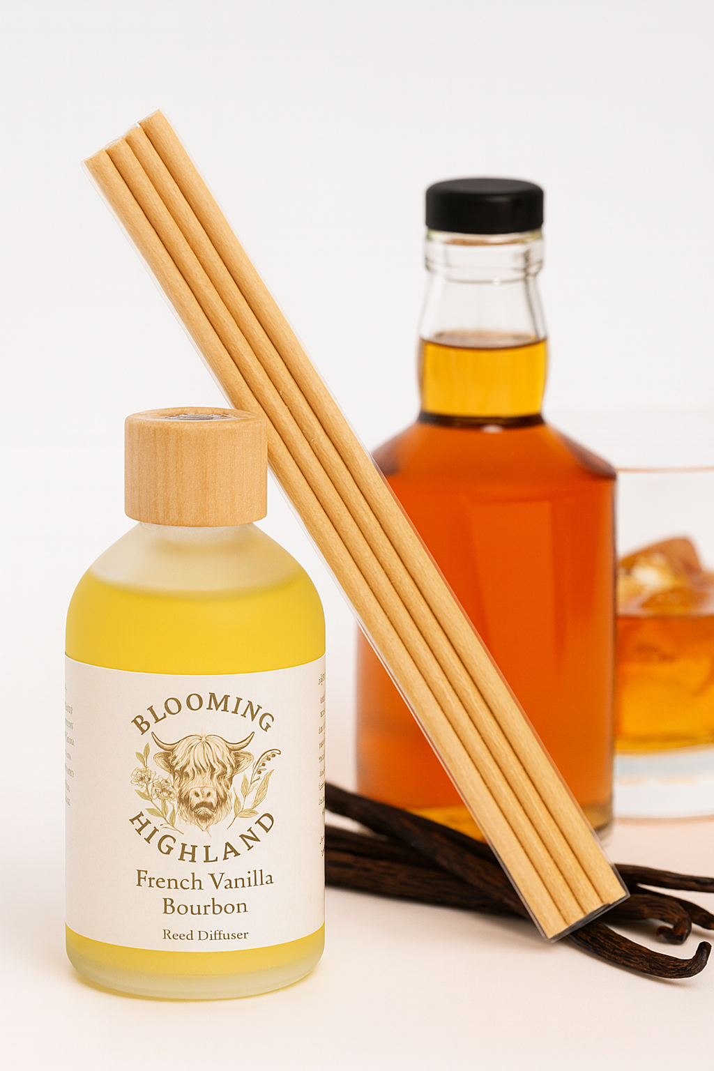 French Vanilla Bourbon - 200ml Natural Diffuser
