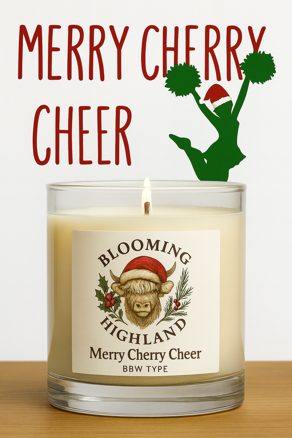 Merry Cherry Cheer BBW Type - Candle (MADE BY REQUEST ONLY)