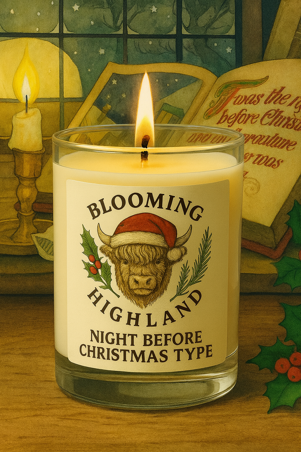 Night Before Christmas - Candle (MADE BY REQUEST ONLY)