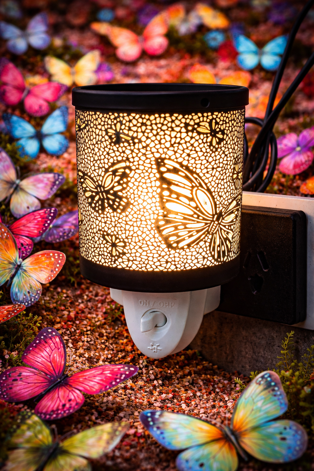 Black Butterfly Bloom Plug in