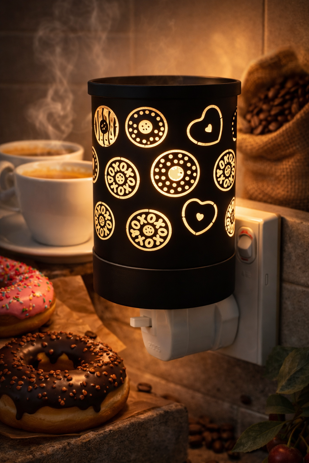 Black Coffee & Donuts Plug In