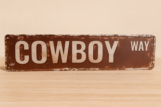 Cowboy Way - Metal Sign