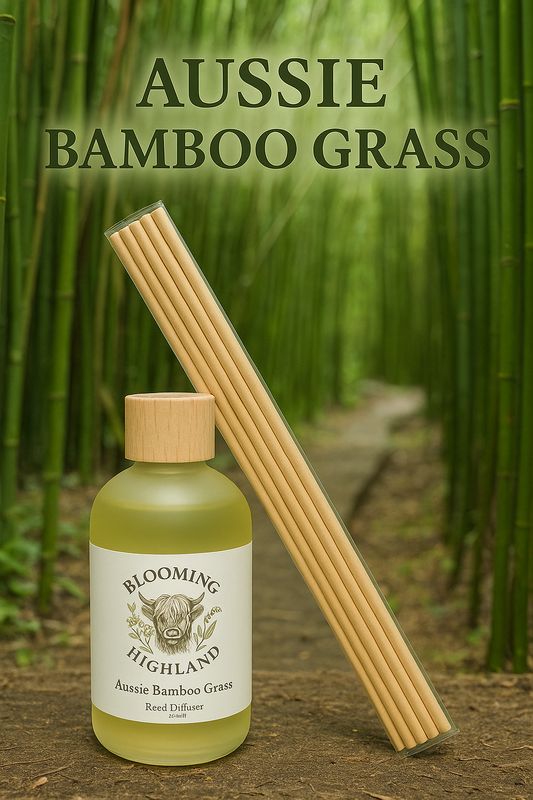 Aussie Bamboo Grass -200ml Natural Diffuser set