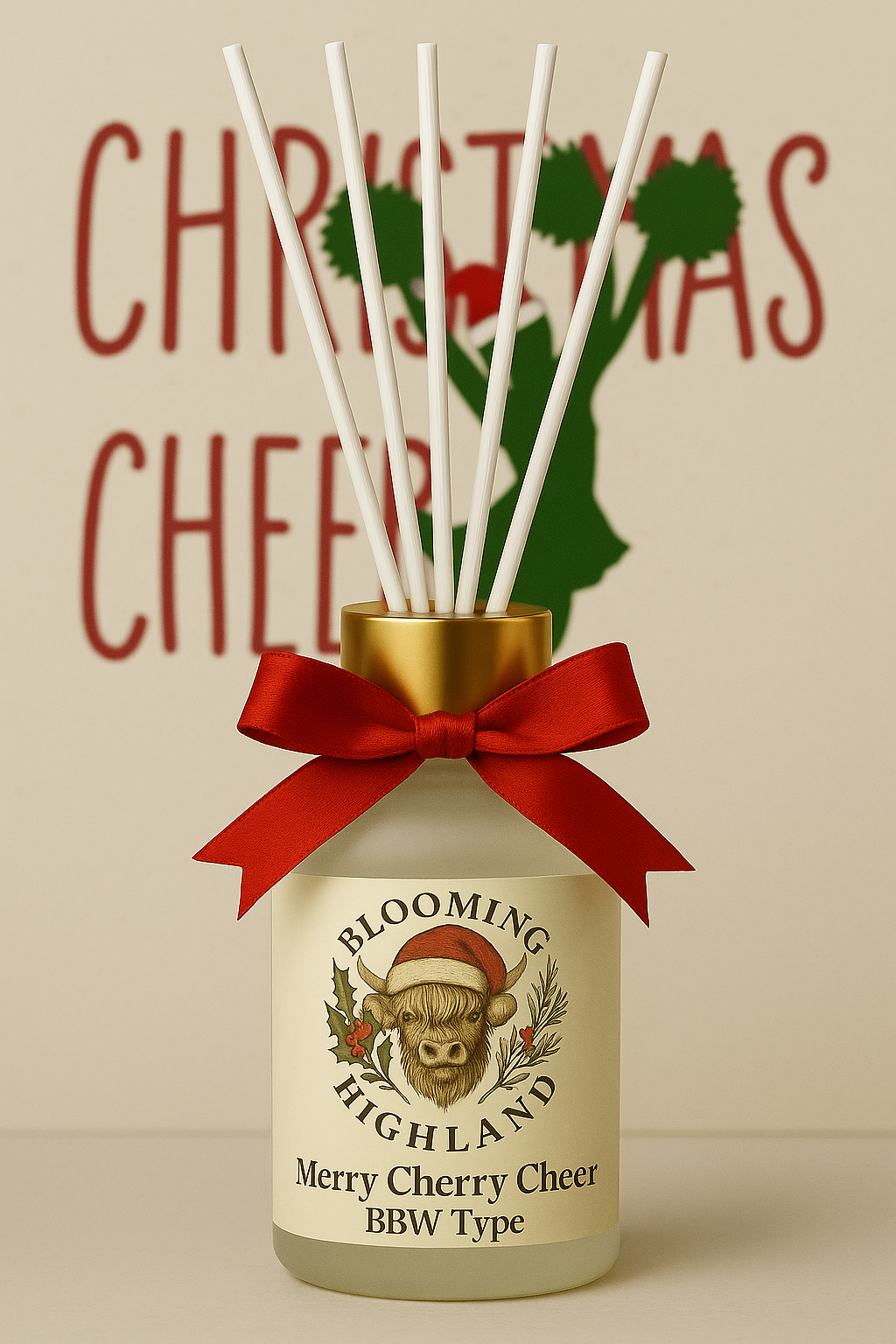 Merry Cherry Cheer BBW Type - 140ml Reed Diffuser