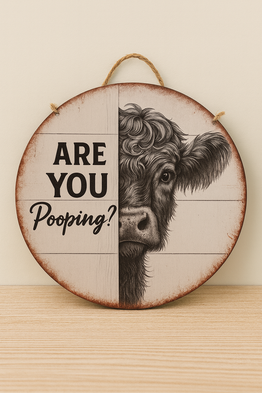 Timber Are you pooping sign