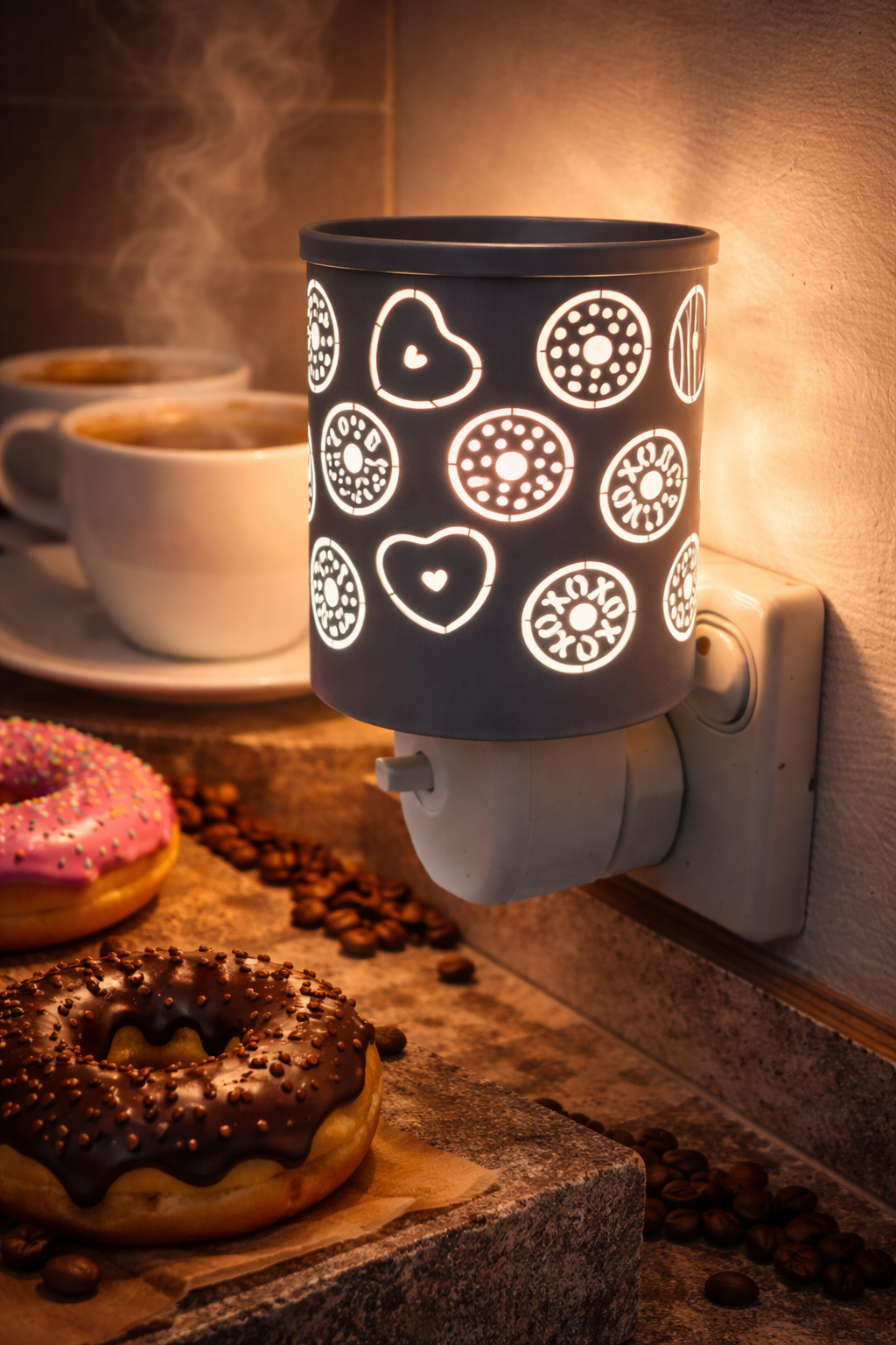 White Coffee & Donut Plug In